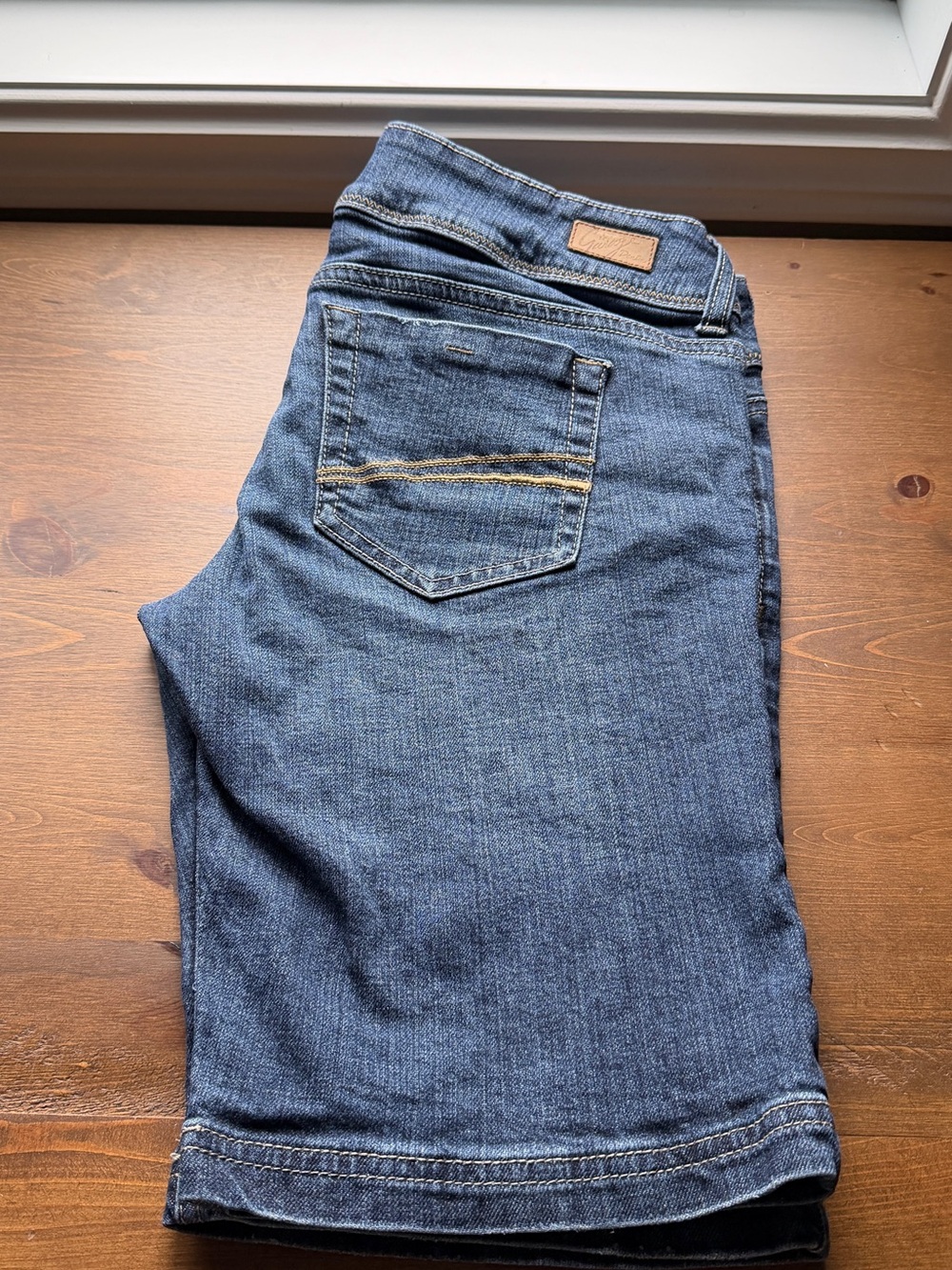 Garage Women's Dark Blue Denim Bermuda Shorts